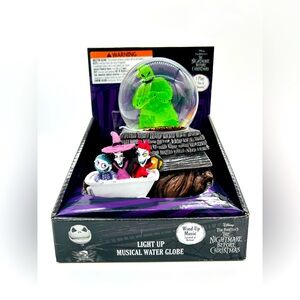 Nightmare before Christmas Oogie boogie musical light up Waterglobe